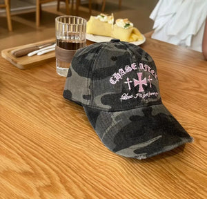 Y2K Retro Cross Camo Baseball Cap – MAUVSTUDIO®