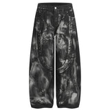 Y2K Rivet Patchwork Painter Baggy Jeans