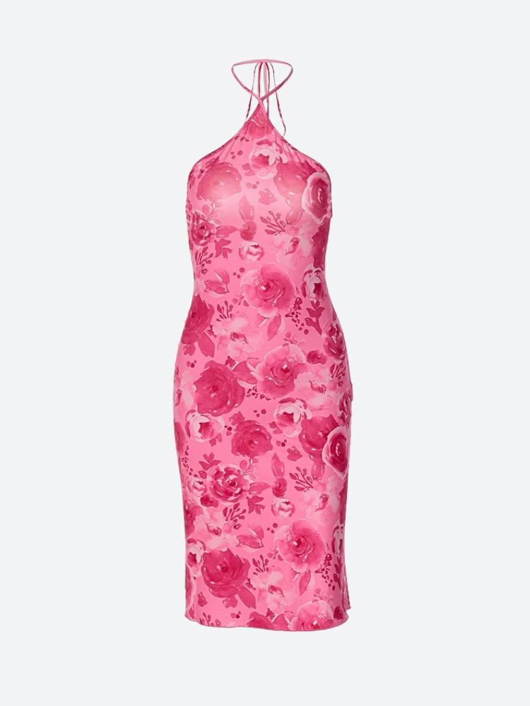 Y2K Rose Midi Dress view 5 | MAUVSTUDIO®