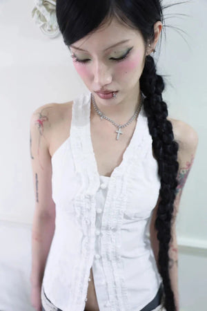 Y2K Ruffle Top – MAUVSTUDIO®