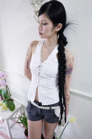 Y2K Ruffle Top – MAUVSTUDIO®