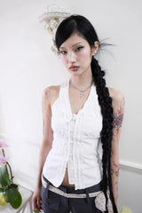 Y2K Ruffle Top – MAUVSTUDIO®