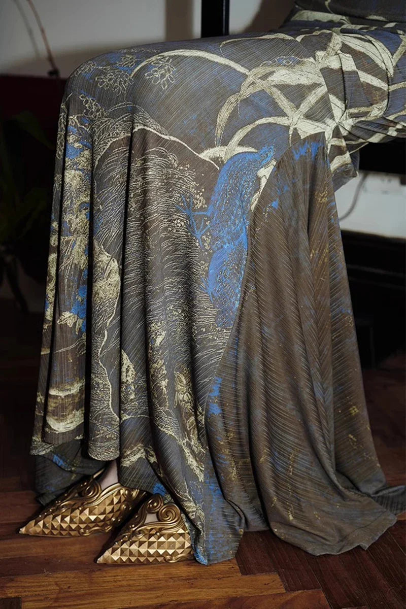 Y2K Sheer Maxi Dress view 6 | MAUVSTUDIO®