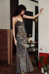 Y2K Sheer Maxi Dress view 8 | MAUVSTUDIO®