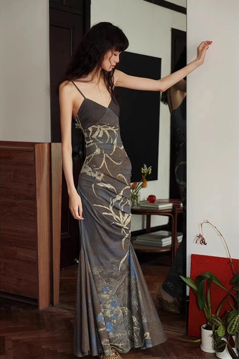 Y2K Sheer Maxi Dress view 8 | MAUVSTUDIO®