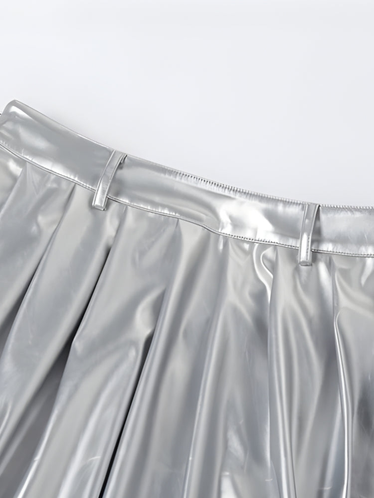 , Y2K skirt styled with a crop top