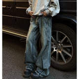 Y2K Spliced Flare Baggy Jeans
