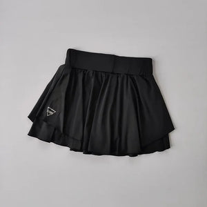 Y2K Sport Mini Skirt, Y2K mini skirt styled with a crop top