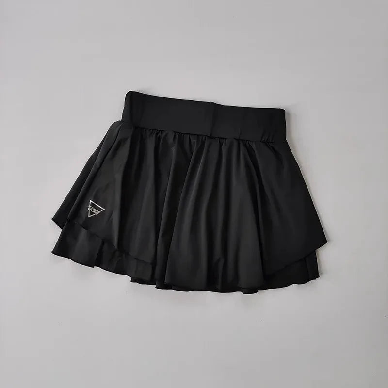 Y2K Sport Mini Skirt, Y2K mini skirt styled with a crop top