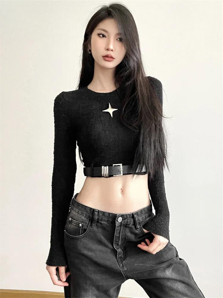 Y2K Star Belted Crop Top – MAUV STUDIO®® – MAUVSTUDIO®