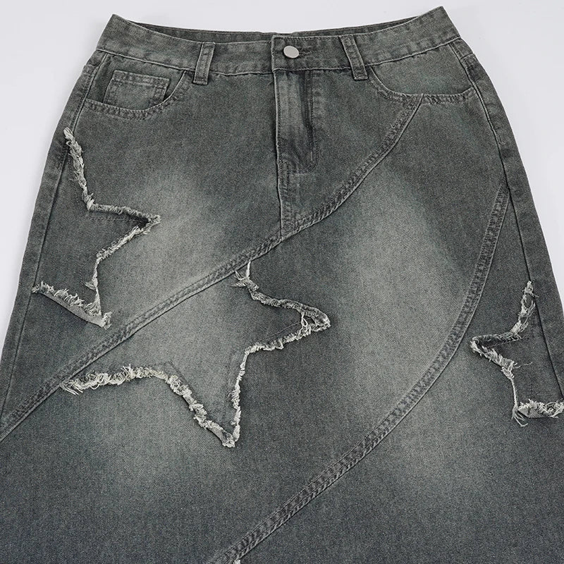 , Y2K skirt styled with a crop top