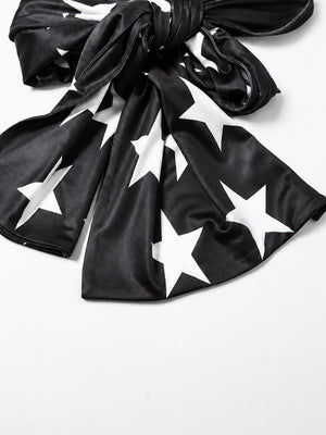 Y2K Star Halter Top with tie detail, Y2K halter top styled with low rise bottoms