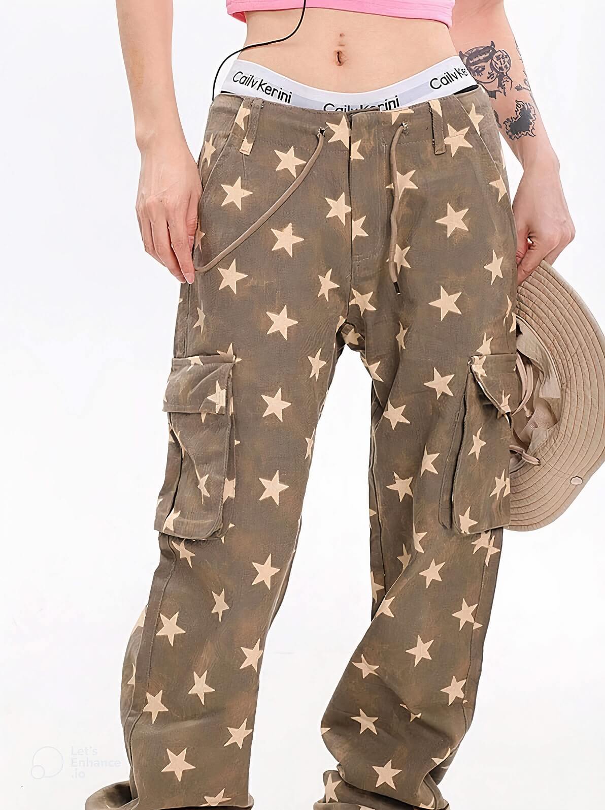 Y2K Star Low Rise Jeans-MAUV STUDIO