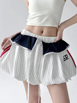 , Y2K skirt styled with a crop top