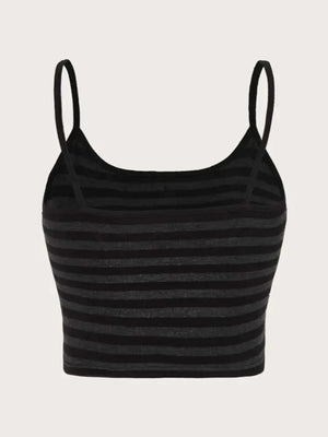 Y2K Striped Button Crop Top – MAUVSTUDIO®