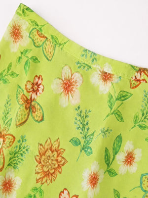 , Y2K skirt styled with a crop top
