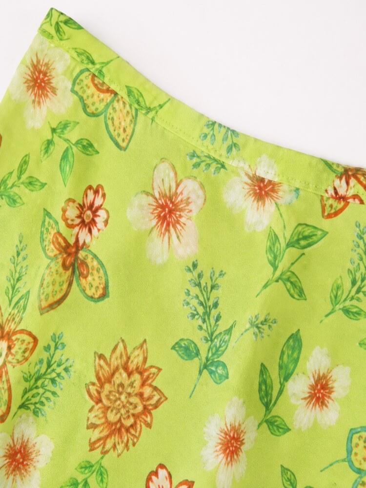 , Y2K skirt styled with a crop top