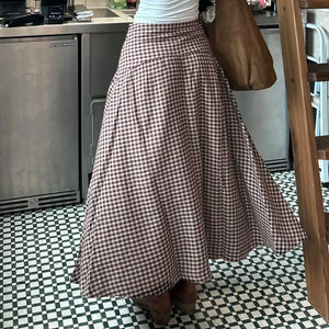 , Y2K skirt styled with a crop top