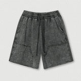 Y2K Washed Panelled Cotton Shorts