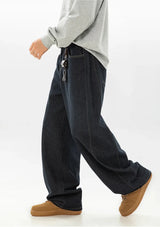 Y2K Wide Leg Baggy Dark Wash Jeans