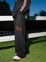 Y2K Wide Leg Embroidered Baggy Sweatpants