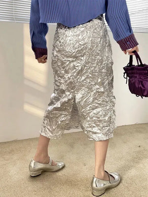 , Y2K skirt styled with a crop top