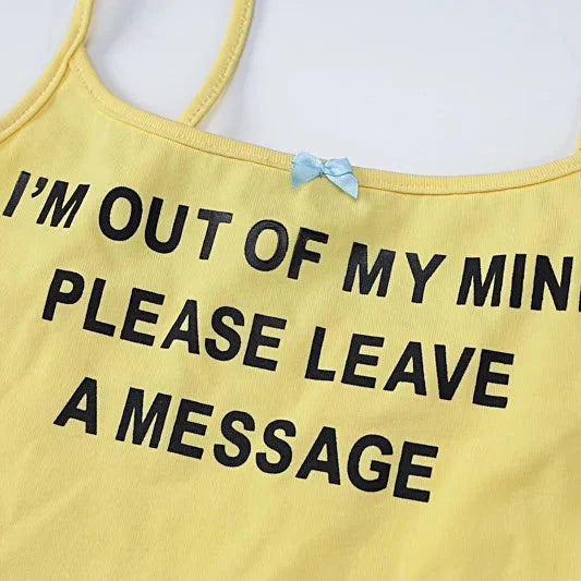 Y2K Graphic Text Tank Top – MAUVSTUDIO®