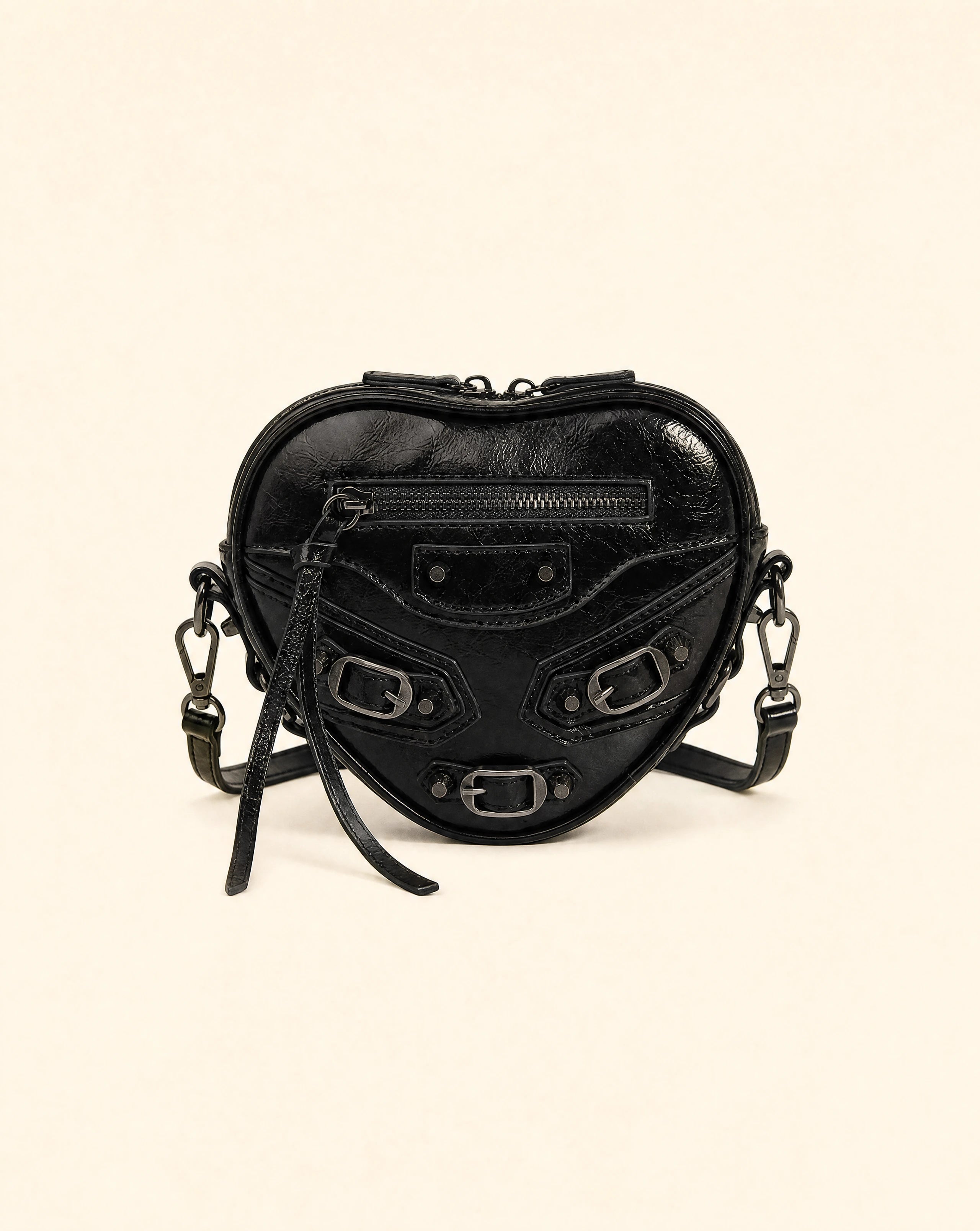 Y2K Grunge Heart-Shaped Belt Bag