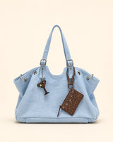 Y2K Moto-Inspired Large Shoulder Tote Bag
