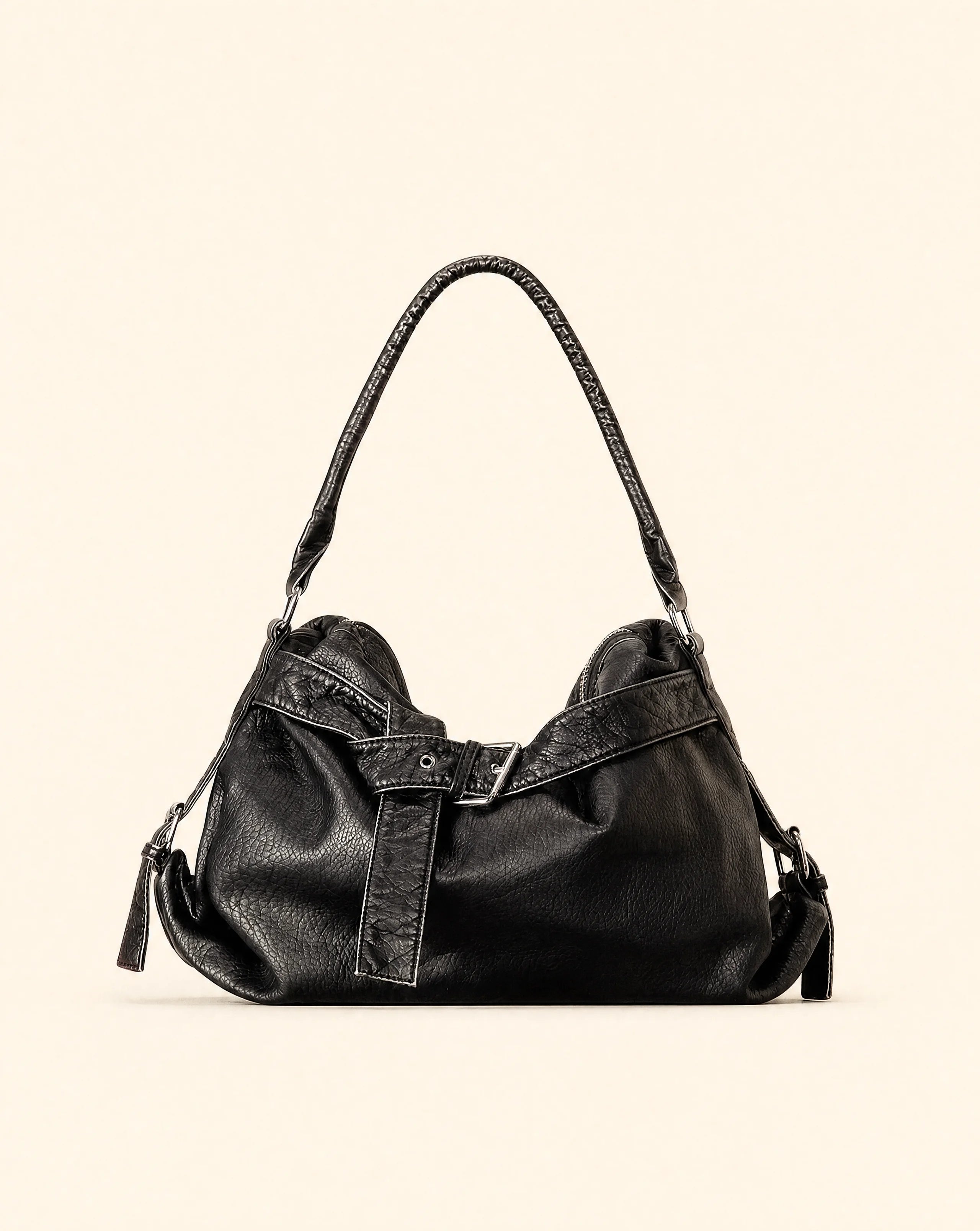Y2K Moto Tassel Large PU Tote Bag