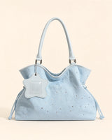 Y2K Polka Dot Frosted Tote Bag