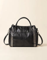 Y2K Retro Rivet Moto Tote Bag