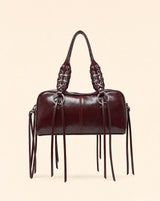 Y2K Tassel PU Leather Pillow Shoulder Bag