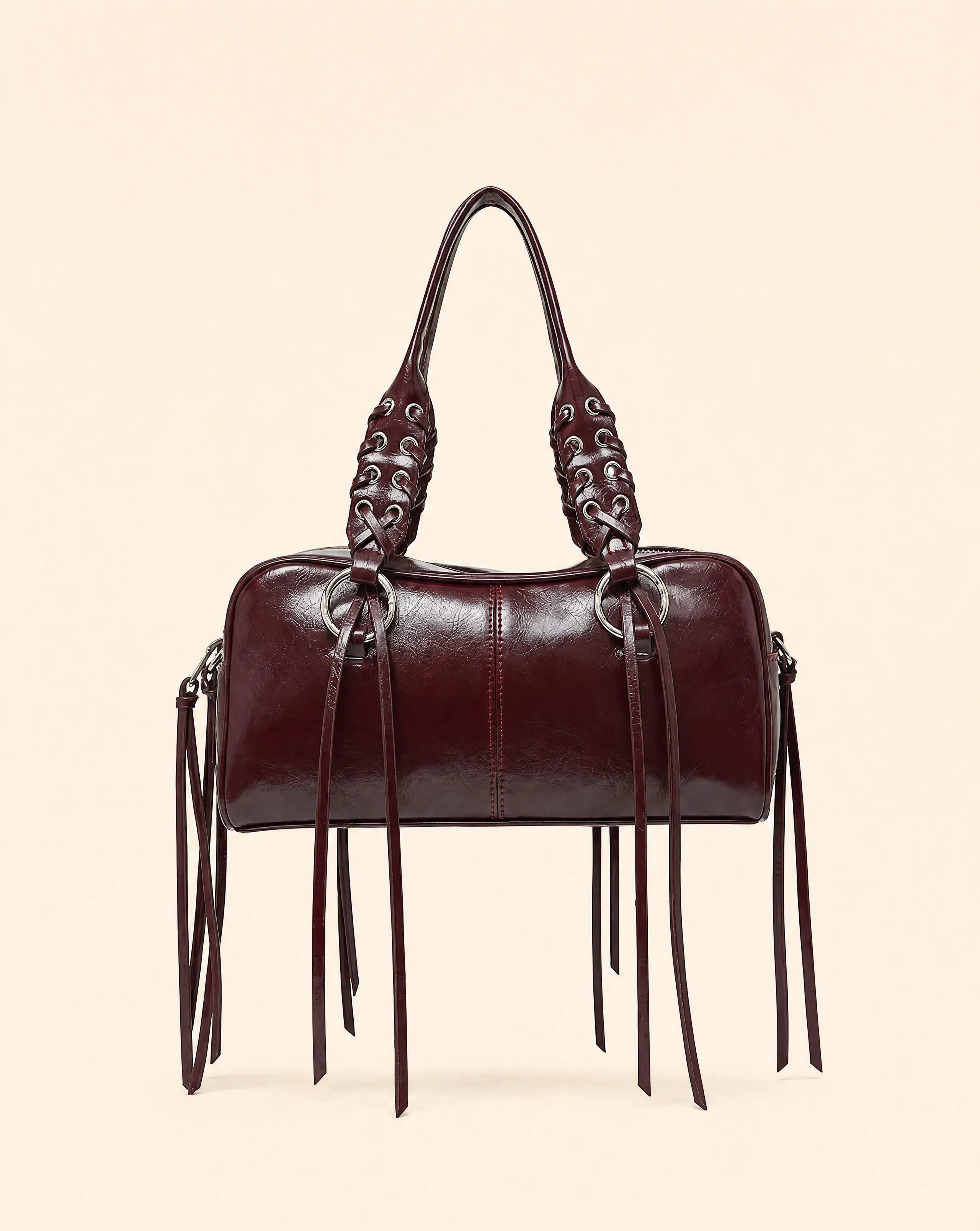Y2K Tassel PU Leather Pillow Shoulder Bag