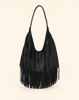 Y2K Tassel Soft PU Leather Hobo Bag