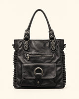 Sac Vintage Noir Y2K à Anneau