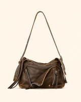 Y2K Zipper Tassel Moto Shoulder Bag
