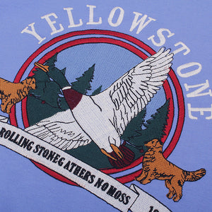 Yellowstone Embroidery T-Shirt-T-Shirts-MAUV STUDIO-STREETWEAR-Y2K-CLOTHING
