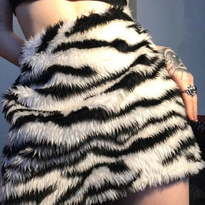 , Y2K skirt styled with a crop top