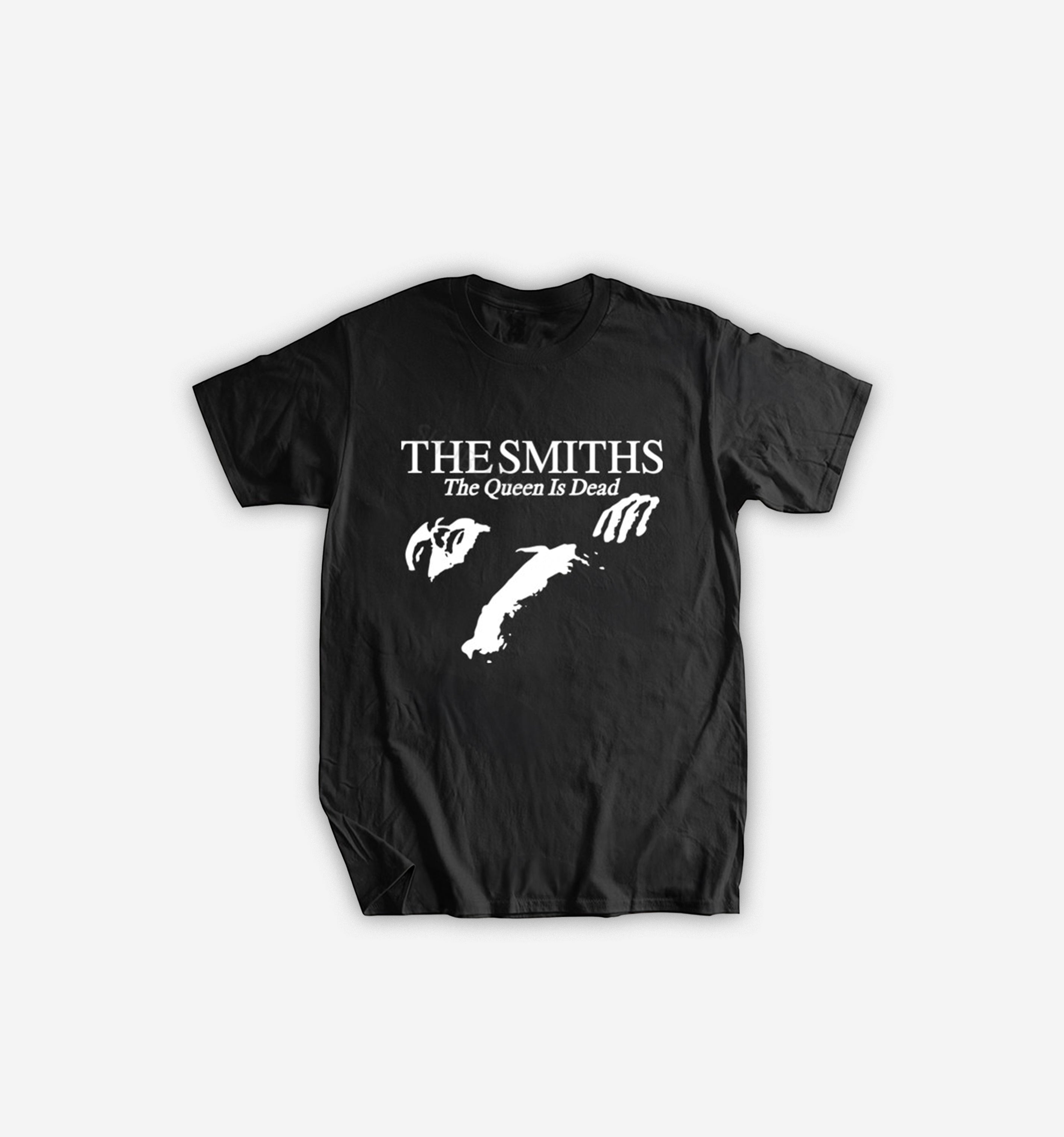 Y2K The Smiths "The Queen Is Dead" Graphic T-Shirt-Tee-black-XS-MAUV STUDIO®