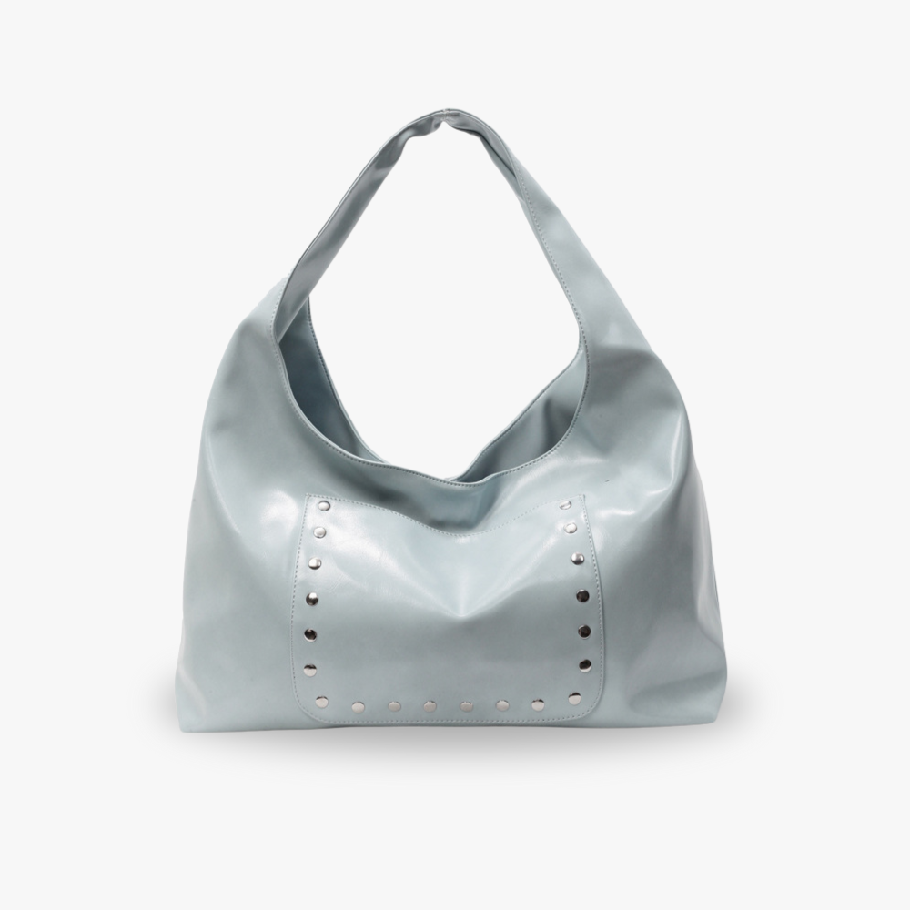 Savena | Borsa hobo morbida borchiata in similpelle